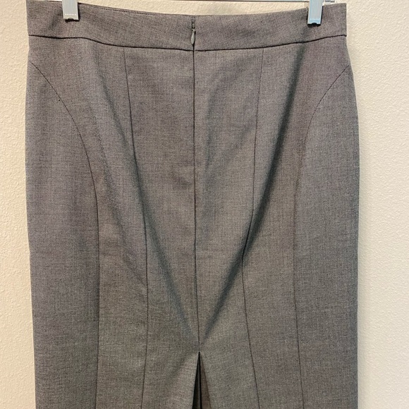 EUC Ann Taylor black/white weave fitted pencil skirt with kick pleat, size 6 - Picture 3 of 6